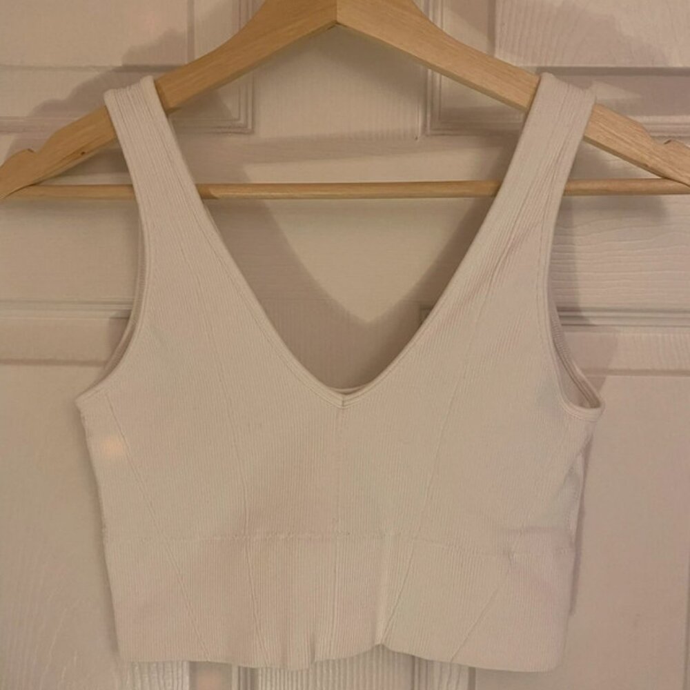 White crop top